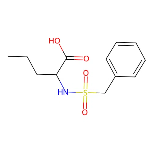 N-(benzylsulfonyl)norvaline structure