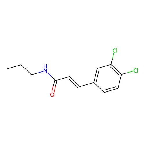 3-(3,4-dichlorophenyl)-N-propylprop-2-enamide structure