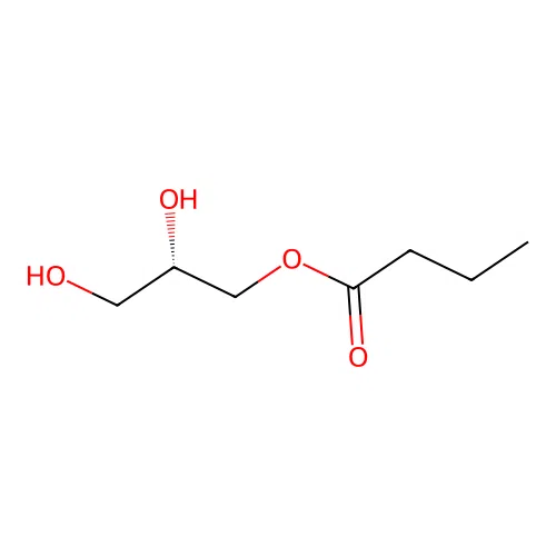 Butanoic acid, (2S)-2,3-dihydroxypropyl ester structure