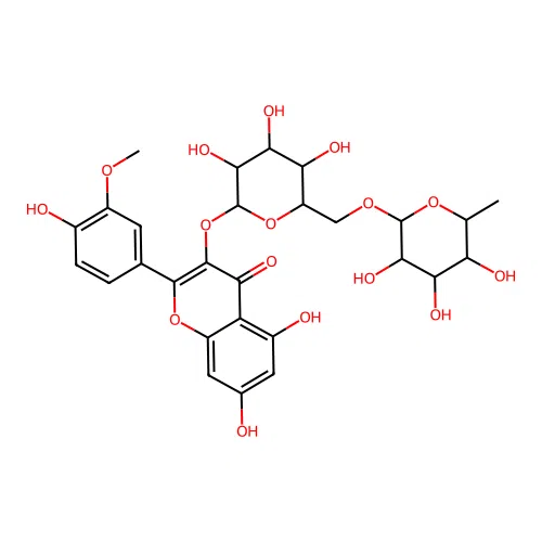 Isorhamnetin 3-rutinoside structure
