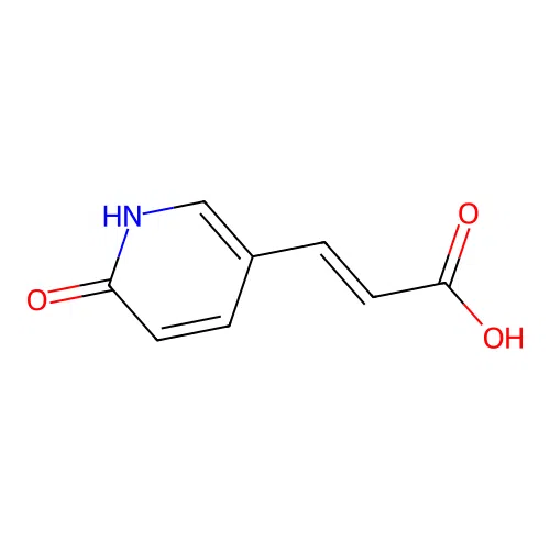 (2E)-3-(6-Hydroxypyridin-3-YL)prop-2-enoic acid structure