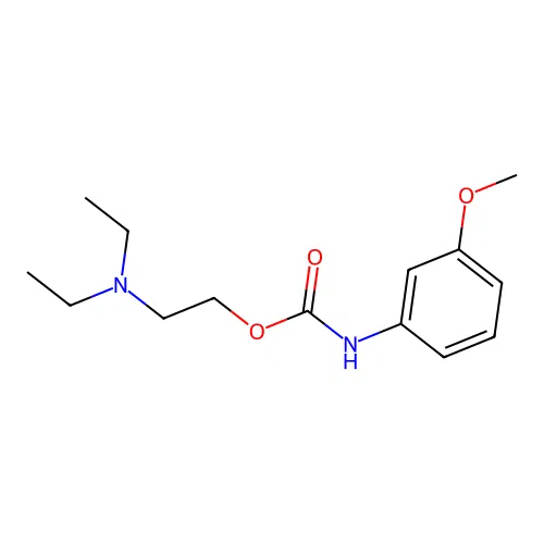 2-(Diethylamino)ethyl 3-methoxyphenylcarbamate structure