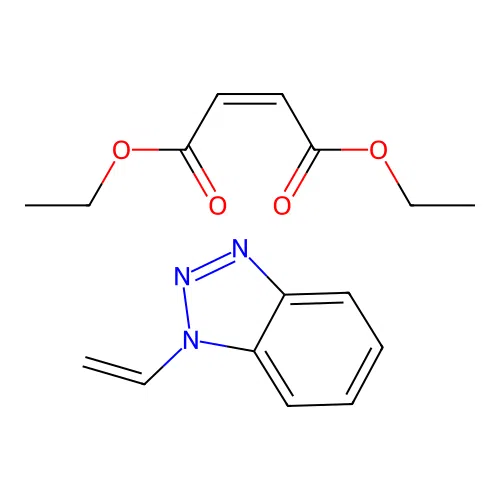 diethyl (Z)-but-2-enedioate;1-ethenylbenzotriazole structure
