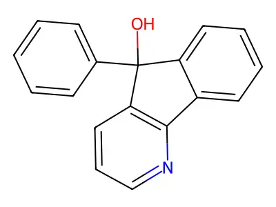 5-Phenyl-5H-indeno[1,2-b]pyridin-5-ol structure