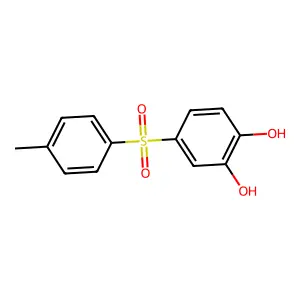 1,2-Benzenediol, 4-[(4-methylphenyl)sulfonyl]- structure