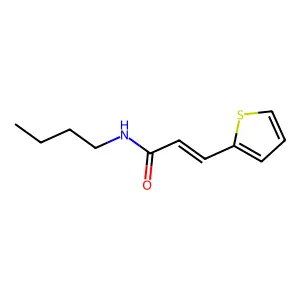 N-butyl-3-(2-thienyl)acrylamide structure