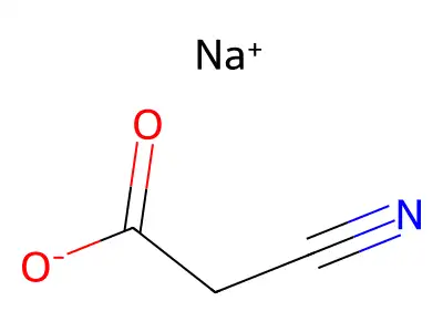 Sodium cyanoacetate structure