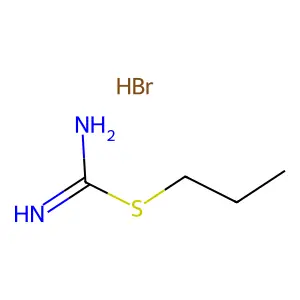 Pseudourea, 2-propyl-2-thio-, monohydrobromide structure