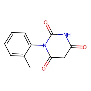 1-(o-tolyl)pyrimidine-2,4,6(1H,3H,5H)-trione structure