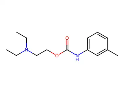 2-Diethylaminoethyl N-(M-tolyl)carbamate structure