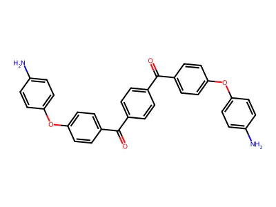 1,4-Phenylenebis((4-(4-aminophenoxy)phenyl)methanone) structure