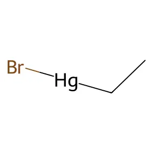 Ethylmercury bromide structure
