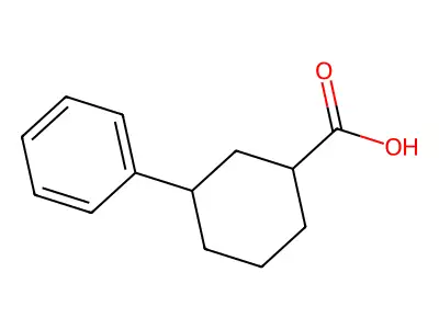 3-phenylcyclohexane-1-carboxylic Acid structure