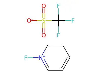 Pyridinium, 1-fluoro-, 1,1,1-trifluoromethanesulfonate (1:1) structure