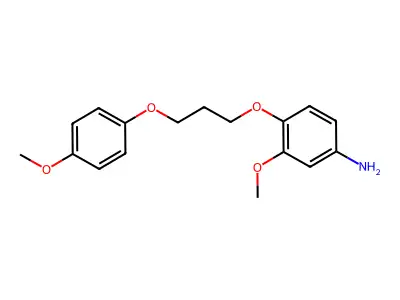 m-Anisidine, 4-(3-(p-methoxyphenoxy)propoxy)- structure