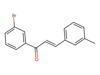 1-(3-Bromophenyl)-3-(m-tolyl)prop-2-en-1-one structure