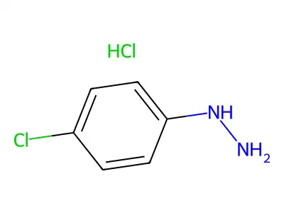 Hydrazine, (4-chlorophenyl)-, hydrochloride (1:1) structure