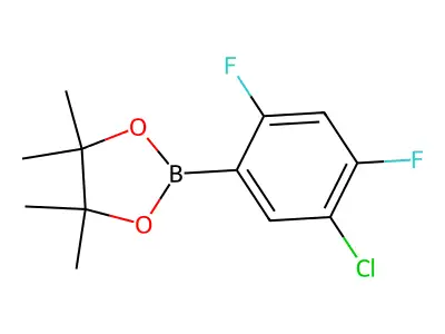 (5-Chloro-2,4-difluorophenyl)boronic acid structure