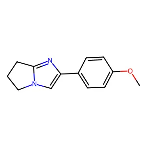 2-(4-methoxyphenyl)-6,7-dihydro-5H-pyrrolo[1,2-a]imidazole structure