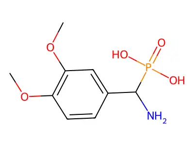 [Amino(3,4-dimethoxyphenyl)methyl]phosphonic acid structure