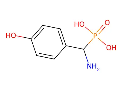 Phosphonic acid, (amino(4-hydroxyphenyl)methyl)- structure