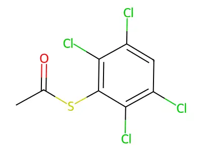 Benzene, 1,2,4,5-tetrachloro-3-(methylsulfinyl)- structure