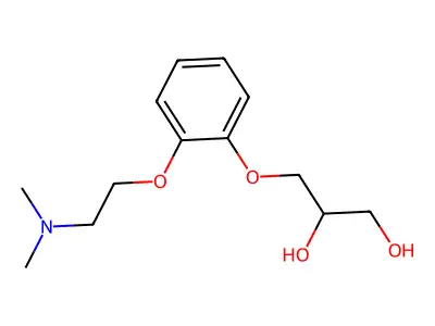 3-(o-(2-(Dimethylamino)ethoxy)phenoxy)-1,2-propanediol structure