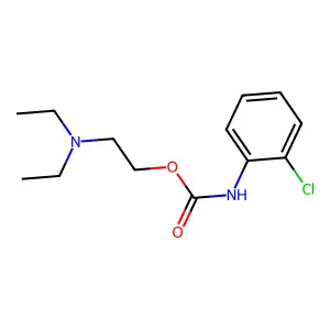 2-(Diethylamino)ethyl N-(2-chlorophenyl)carbamate structure