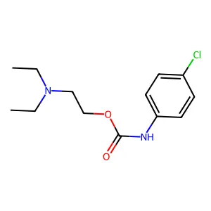 2-(Diethylamino)ethyl N-(4-chlorophenyl)carbamate structure