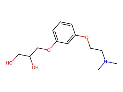 1,2-Propanediol, 3-(m-(2-(dimethylamino)ethoxy)phenoxy)- structure