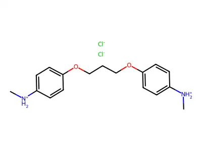 Aniline, 4,4'-(trimethylenedioxy)bis(N-methyl-, dihydrochloride structure