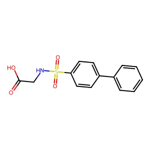 (Biphenyl-4-sulfonylamino)-acetic acid structure