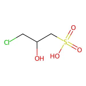 3-Chloro-2-hydroxypropane-1-sulfonic acid structure