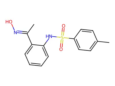 Benzenesulfonamide, N-[2-[1-(hydroxyimino)ethyl]phenyl]-4-methyl- structure