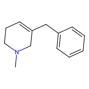 Pyridine, 1,2,3,6-tetrahydro-1-methyl-5-(phenylmethyl)- structure
