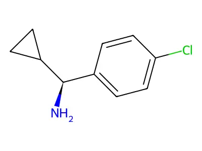 (S)-(4-chlorophenyl)(cyclopropyl)methanamine structure