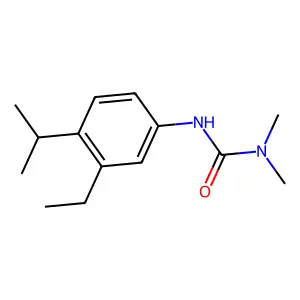 Urea, N-(3-ethyl-4-(1-methylethyl)phenyl)-N,N-dimethyl- structure