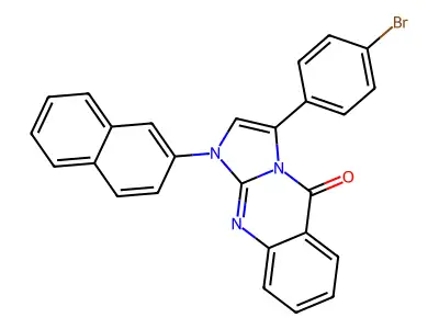 Imidazo(2,1-b)quinazolin-5(1H)-one, 3-(p-bromophenyl)-1-(2-naphthyl)- structure