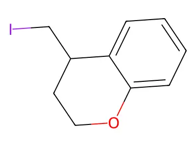 2H-1-Benzopyran,3,4-dihydro-4-(iodomethyl)- structure