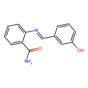 2-((3-Hydroxybenzylidene)amino)benzamide structure