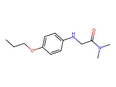Acetamide, N,N-dimethyl-2-(p-propoxyanilino)- structure