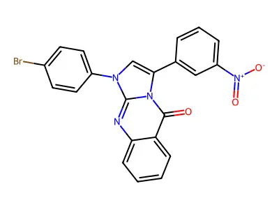Imidazo(2,1-b)quinazolin-5(1H)-one, 1-(4-bromophenyl)-3-(3-nitrophenyl)- structure