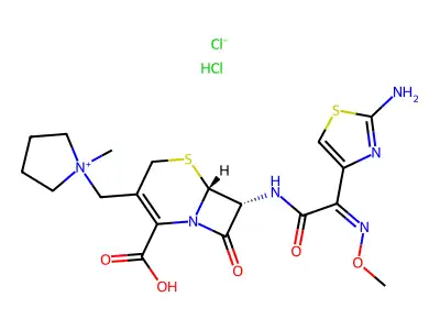 Cefepime chloride hydrochloride structure