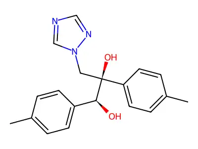 1,2-Propanediol, 1,2-bis(4-methylphenyl)-3-(1H-1,2,4-triazol-1-yl)-, (1S,2R)- structure
