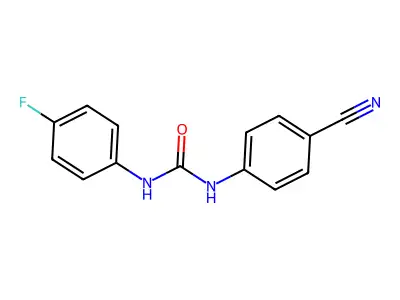 1-(4-Cyanophenyl)-3-(4-fluorophenyl)urea structure