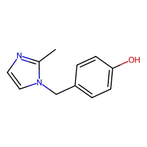 1-(4-Hydroxybenzyl)-2-methylimidazole structure