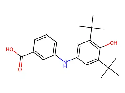 3-(3,5-DI-T-Butyl-4-hydroxyanilino)benzoic acid structure