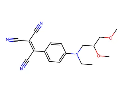 2-[4-[2-(2,3-Dimethoxypropylamino)ethyl]phenyl]ethene-1,1,2-tricarbonitrile structure