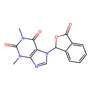 Phthalidyltheophylline structure