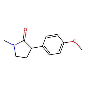 3-(4-Methoxyphenyl)-1-methyl-2-pyrrolidinone structure